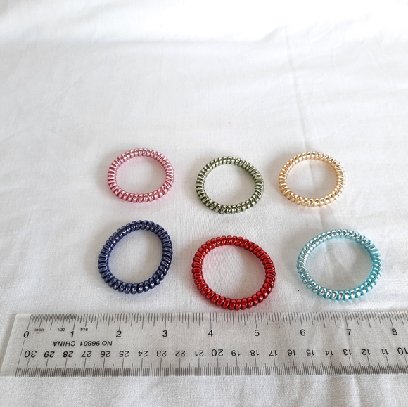 telephone cord hair ties - Picture 3 of 3